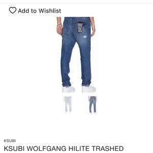 KSUBI WOLFGANG HILITE TRASHED × 1
38 / BLUE / C22